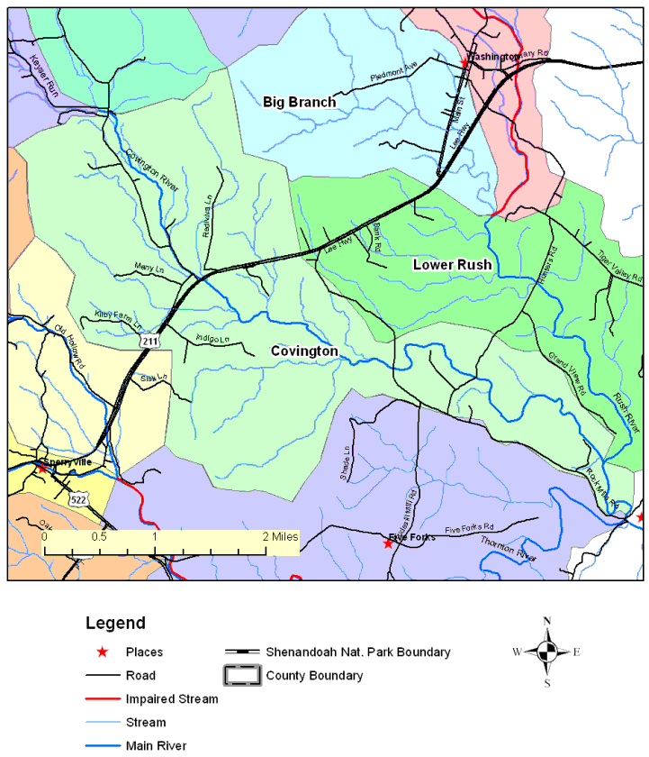 Covington River, Overview Map